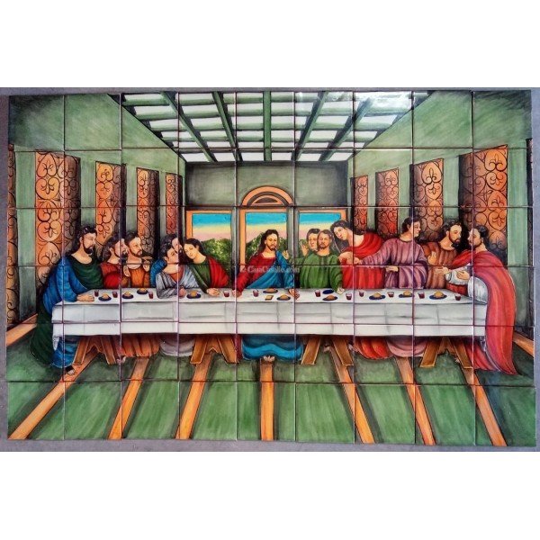 Mexican Talavera Mural La Ultima Cena